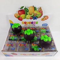Nouveau produit : Jouet à presser en forme de mangoustan, en blocs de construction, fruit simulé, rebond lent, jouet anti-stress malléable
