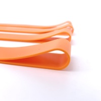 Sangle en silicone naturel colorée de marque personnalisée, largeur 20/25 mm, bande élastique pour le regroupement de casques, appareils photo, boîtes à lunch, pots