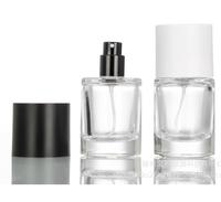 Vide Parfum 30ml 50ml 100ml Forme Ronde Pulvérisation Bouteilles Cylindre De Luxe Personnalisé Parfum Bouteille En Verre Avec la Boîte D'emballage