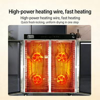 Déshydrateur Électrique Commercial Multifonctionnel en Acier Inoxydable Efficace pour Fruits et Légumes, Moteur à Engrenages PLC, Capacité 100 kg/h, 2000W