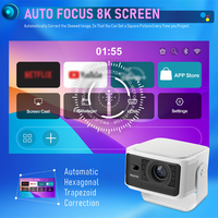 Meilleur projecteur intelligent HY350MAX 500 LUMENS 1080P 500 Ansi Lumens avec mise au point automatique 3D portable Android 14 AOSP pour home cinéma