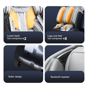 <span class=keywords><strong>2026</strong></span> Leder-SL-Track-Heizroboter Luxus-Massagesessel aus China mit vollständiger 5D-Körpermassage und Schwerelosigkeitsfunktion - Product Image 4