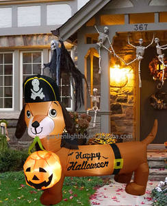 ตกแต่งกลางแจ้งวันฮาโลวีนสุนัขเป่าลม4FT สำหรับวันหยุดปาร์ตี้สวนตกแต่งวันฮาโลวีน - Product Image 4