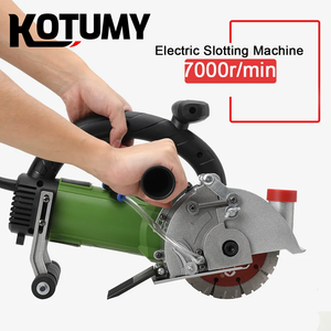 เครื่องตัดผนังแบบสองช่องเครื่องตัดผนังติดตั้งน้ำและไฟฟ้าปราศจากฝุ่น - Product Image 3
