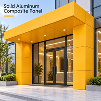 Panneau composite en aluminium ACM blanc solide revêtu de PE de 3 mm et 4 mm pour le revêtement des plafonds et des colonnes