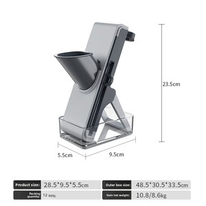 Taglierina per verdure multifunzionale in acciaio inossidabile accuratamente selezionata cucina affetta patate al limone per uso domestico zucchine ravanello - Product Image 3