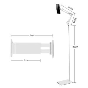 Muebles de sala de estar modernos económicos Soporte de suelo para teléfono móvil Carro de <span class=keywords><strong>TV</strong></span> universal con hardware funcional ajustable en altura - Product Image 6