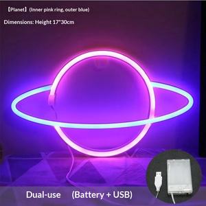 Horloge murale sculptée personnalisée DIY à éclairage coulissant néon, logo de bière fluorescent, néon Hello Kitty, idéal pour anniversaire - Product Image 6