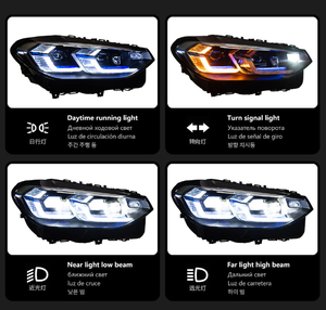Faros LED Blancos Fríos de 36 W, 12 V, 6000 K, 6000 lm, Compatibles Universalmente con X3 G01 G08 XDrive25i/XDrive30i 2018-2021, Forma de Bombilla D2H - Product Image 4