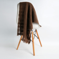 Écharpe 30% cachemire 70% laine, style simple ultra-doux, unisexe, 42*190cm 16.5*74.8inch 120g personnalisable