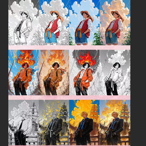 DL Luodie Original <span class=keywords><strong>One</strong></span> <span class=keywords><strong>Piece</strong></span> Estilo Clásico Tablero Shikishi de Acrílico Vol.1 Mercancía Coleccionable de Anime al por Mayor - Product Image 4