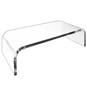 Premium Clear Acrílico Monitor Stand Laptop/PC/Multimedia Monitor Acrílico Riser Stand para Home Office