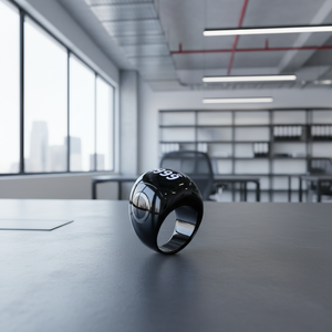 Anello Digitale Musulmano Contatore Smart in Ceramica Tasbeeh con Promemoria <span class=keywords><strong>Preghiera</strong></span> e Connessione App iOS, Bussola, Impermeabile IP68 - Product Image 1