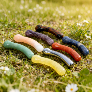 Vente en gros de baguettes de massage en quartz rose sculpté de haute qualité - Product Image 4