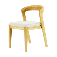 Chaises classiques de style nordique en bois de frêne Chaise de salle à manger