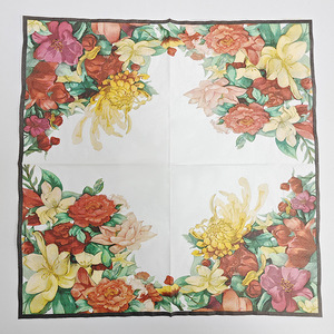 Printed Floral Paper Napkins 330mm Square Themed Party High End Restaurant Disposable Napkins - Product Image 3