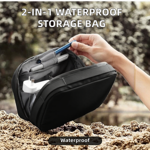 Hot Sell 2-in-1 Multifunctional Luxury <b>Storage</b> Bag Waterproof Wear-resistant Nylon Zipper for Data Cable Headset Durable Digital - Product Image 3