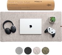 Alas Meja Felt Besar Nordik, Alas Meja Komputer untuk Keyboard dan Mouse Pad, Alas Meja Felt Besar