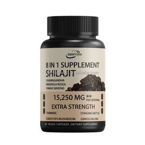 Cápsulas de Shilajit de Marca Privada OEM, Minerales Fúlvicos, Musgo Marino, Mezcla Natural, Complejo de <span class=keywords><strong>Ashwagandha</strong></span>, Todo en Uno - Product Image 2