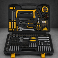 Boîte à outils en acier au carbone personnalisée avec adaptateurs pour la réparation automobile, ODM/OEM disponible, garantie 1 an