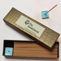 Bâtons d'encens naturels sans bambou en bois de santal et oud bio - Encens chinois écologique au design personnalisable pour