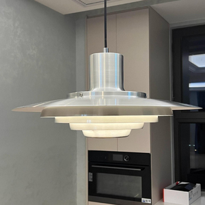 Lustre LED moderne en forme de nuage avec abat-jour en papier, base en métal, Ra90, 3500K, blanc chaud, design asiatique, grande taille, pour chambre à coucher, montage en surface - Product Image 5