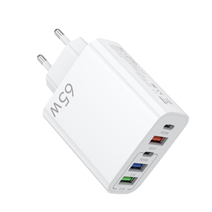 Timebox pengisi daya <span class=keywords><strong>USB</strong></span>-<span class=keywords><strong>C</strong></span> PD 20W ganda 65W, pengisi daya cepat dengan perlindungan OTP/OVP colokan US EU - Product Image 2