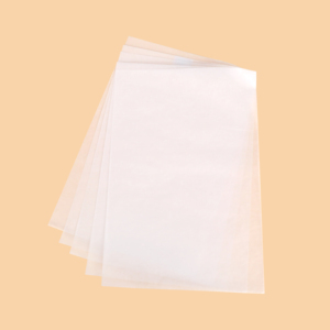 Bolsas de papel kraft blanco personalizadas, sin fluorescente, papel glassine, bolsas de kraft, embalaje transparente encerado para ropa, zapatos y regalos - Product Image 1