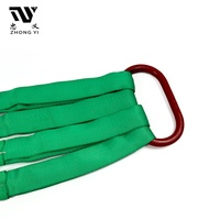 Sangle de levage flexible en polyester à 4 brins torsadés de qualité supérieure pour le déplacement de machines, l'entretien des installations, la mise en gré, certifiée CE