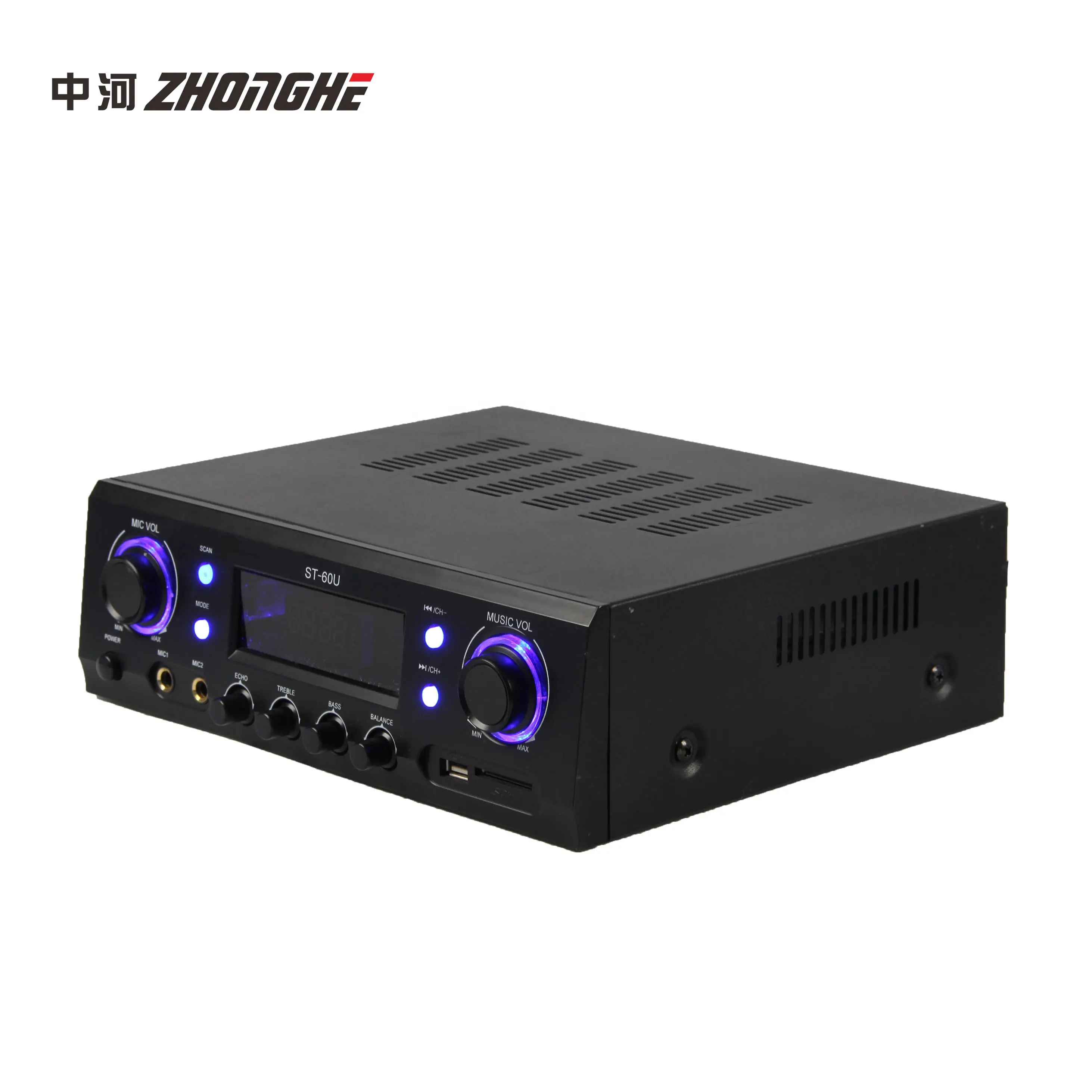 Cheap Price Digital Amplifier with BT ECHO Function Karaoke Mixing Amplifier used in Karaoke Home Market