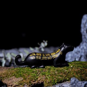 Yangling Kaplan Tılsımı Antik Çin Mührü Model Pirinç El Yapımı İki Parçalı Ayrılabilir Lüks Kişiselleştirilmiş Hediye - Product Image 2