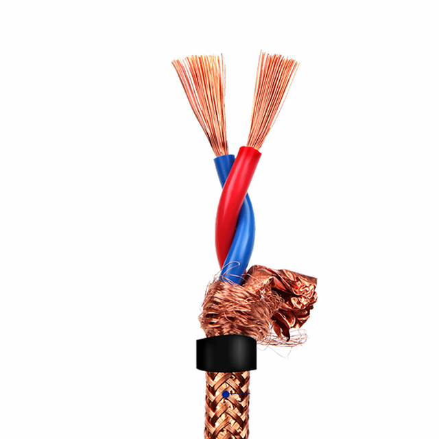 Fire Resistant Copper Shielded XLPE Insulated Twisted Pair Wire NH-RVSP 2*1.0/1.5/2.5 300V Solar Power System FPC Connections