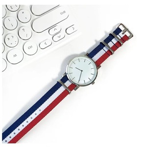 HUANLONG Three-<b>Ring</b> Elastic Stretch Nylon <b>Watch</b> Strap, Multi-color Fabric Replacement Band 16/18/20/22mm - Product Image 6