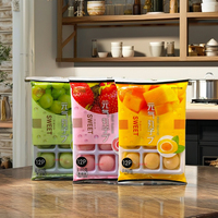 Xingran Mochi Japonés 180g, Pasteles de Arroz con Frutas Daifuku, 5 Sabores, Dulces Bajos en Grasa, Listos para Comer, Bocadillos de Postre Suaves en Bolsa de Colores