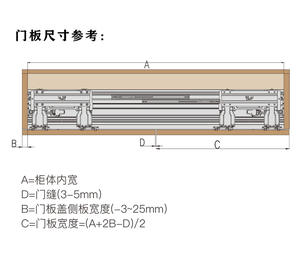 Kitchen Dining <b>Cabinet</b> <b>Sliding</b> Bus <b>Door</b> Track Hanging Damping Buffer Multi-Functional Aluminum Alloy Iron Slide Bedroom Outdoor - Product Image 3