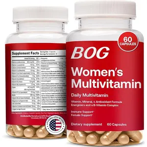 OEM/ODM Multivitamin-Kapseln für Frauen  Tägliche Energie, Kraft, Immunität nicht-GMO, gluten- und gelatinefrei