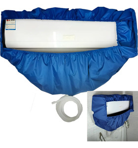 Blue <b>Air</b> <b>Conditioning</b> Cover <b>for</b> Wall Mounted <b>Unit</b> Durable Plastic <b>Home</b> Use - Product Image 1