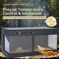 Terrarium en PVC de 38 gallons pour reptiles, avec double thermostat intelligent, cage pour serpents, terrarium pour dragon barbu, grande maison pour lézards et tortues, OEM