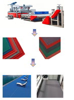 Machine d'extrusion de tapis PVC antidérapants bicolores à double couleur, machine d'extrusion de tapis PVC à motif zigzag