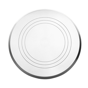 12 Inch Aluminium Alloy Revolving <strong>Cake</strong> <strong>Stand</strong> | Non-Slip Rotating Turntable for Decorating Sturdy Smooth <strong>Spinner</strong> - Product Image 3