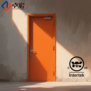 Nhà máy cung cấp bên ngoài kim loại cách âm thép nhập lửa Đánh Giá cửa thương mại thoát hiểm cửa - Product Image 1