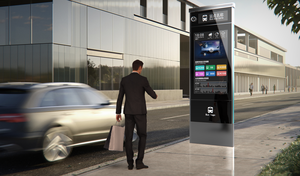 Thông minh thành phố dừng xe buýt kỹ thuật số biển hiển thị trong trạm xe buýt LCD màn hình cảm ứng hiển thị <span class=keywords><strong>Totem</strong></span> xe buýt dừng màn hình hiển thị không thấm nước - Product Image 5