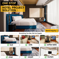 Solution complète pour projets de rénovation hôtelière, avec support OEM ODM, mobilier d'hôtel durable et personnalisé, et ensembles de chambre d'hôtel modernes et de luxe