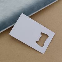 Ouvre-bouteille plat en acier inoxydable personnalisé, écologique, avec logo gravé au laser par sublimation