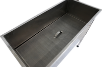 Réservoir de désoperculage du miel en acier inoxydable 304 avec couvercle et pieds pour la récolte du miel