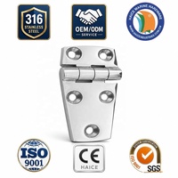 Charnière de porte marine en acier inoxydable 316, 38x56mm (1-1/2 X 2-1/4 pouces), charnières de pont, accessoires de quincaillerie pour bateau, kayak, yacht