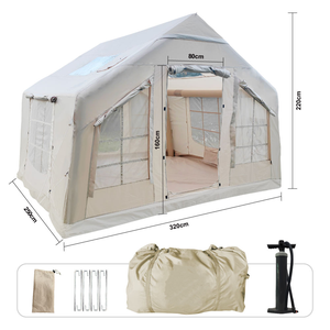 เต็นท์แคมป์ปิ้งเป่าลมกลางแจ้งแบบกันน้ำขนาดใหญ่ ผลิตตามสั่งจากโรงงาน OEM ทำจากผ้า Oxford - Product Image 4