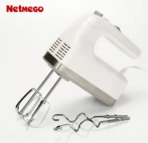 220V Powerful Hand Mixer with 5-Speeds Digital Display Handheld Kitchen Mixer Includes Beaters and Dough Hooks HM-AC410