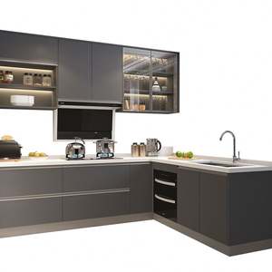 Cuisine australienne Foshan, armoire de cuisine moderne avec cuisinière intégrée, étanche, vente en gros d'usine, personnalisation pour la cuisine - Product Image 5