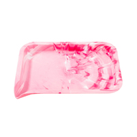Vente directe d'usine personnalisé 19.5*14cm plateau roulant en plastique dégradable vente chaude herbe tabac fumée plateau roulant